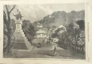 Cuatro grabados 1865 - JAPÓN - Templo Kamakura - Tropas Yokohama - Shimonosecki - Imagen 1 de 3