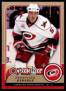 2008-09 O-Pee-Chee Frantisek Kaberle Carolina Hurricanes #4