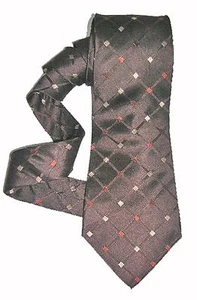 Van Heusen NUEVO Marrón a Cuadros Cuello Para Hombre Corbata Seda $49 A2956 - Imagen 1 de 2