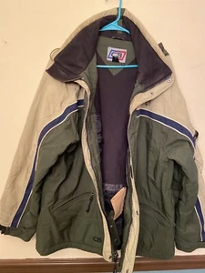 vtg CB SPORT hooded parka 80s Removable Hood Underarm Zippers Zip Pockets EUC - Picture 1 of 7
