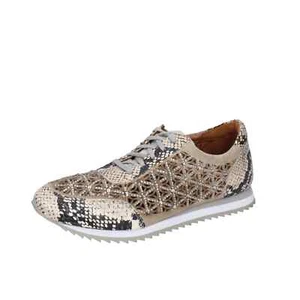 Chaussures femme FEMME PLUS 38 EU baskets marron daim beige strass BC565-38 - Photo 1 sur 5
