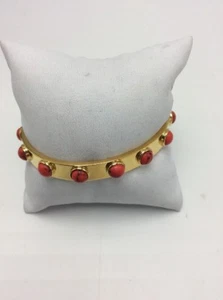 $48 Kate spade tag along Orange  cuff bracelet S77 - Picture 1 of 6