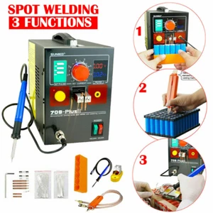 709Plus Neu Akku Punktschweißgerät Impulsschweißgerät für Akkupack Schweißen - Bild 1 von 7