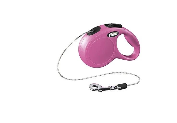 Leash Retractable FLEXI New Classic XS Pink Dog/Cat 3 M Rope - Image 1 of 1