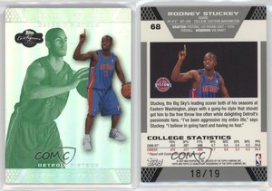 2007-08 Co-Signers Silver Green Foil /19 Rodney Stuckey Arron Afflalo Rookie RC