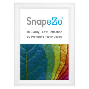 SnapeZo® White A4 Document Frame - 1.2" Profile - Picture 1 of 5