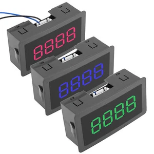 DC LED Digital Display 4 Digit 0-9999 Up/Down Plus/Minus Panel Counter Meter - Picture 1 of 16