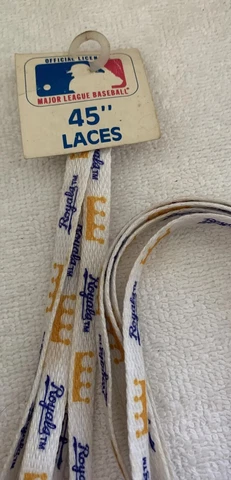 MLB Kansas City Royals 45" Pair of Shoe Laces New Old Stock Mitchellace USA Cover