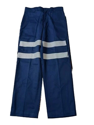 Red Kap Navy Blue Pants Reflective Silver Hi Vis Work Uniform Men's 32x30 New - Image 1 of 4