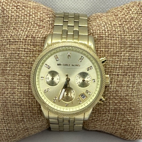 Orologio Michael Kors Ritz MK5676 Donna Acciaio Oro Quadrante Analogico JNA249