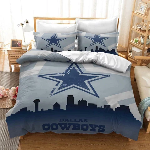 Dallas Cowboys 3Pcs Bedding Set Duvet Cover Pillowcases Comforter Cover US Size Cover