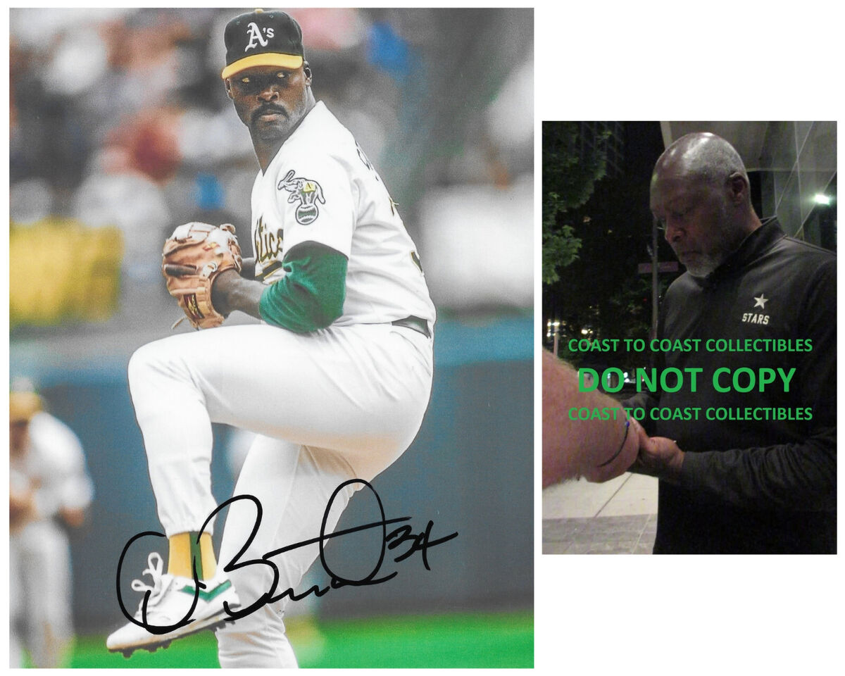 Dave Stewart Oakland A's LA Dodgers signed baseball COA proof autographed Dave Stewart Oakland A's LA Dodgers signed baseball COA proof autographed
