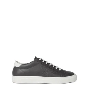 Emporio Armani Grey Leather Sneaker Shoes Mens | UK11 US12 EU45 RRP£235 BNIB - Picture 1 of 5