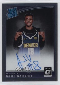 2018 Panini Donruss Optic Rated Signatures Jarred Vanderbilt #151 Rookie Auto RC