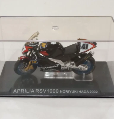 DeAgostini 1/24 Aprilia RSV1000 Noriyuki Haga 2002 Diecast Motorcycle Model - Image 1 of 4