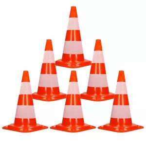 6x cono di controllo del traffico cappello di avvertimento cono di controllo cono di barriera pilone cono di avvertimento cappello di sicurezza - Foto 1 di 6