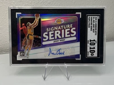 2020-21 Donruss Optic Jerry West Signature Series Purple Optic SGC 10 Auto 10! — 第 1/2 张图片