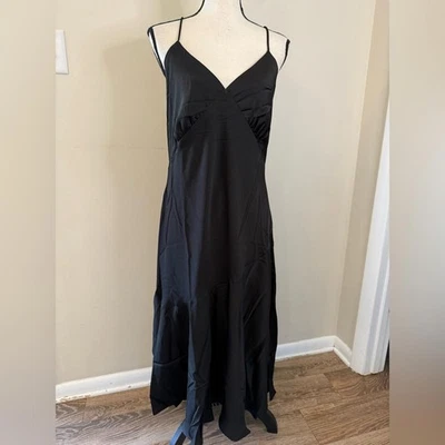 Banana Republic Factory black maxi dress open back Plus 16 - Image 1 of 4