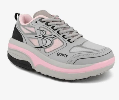 GRAVITY DEFYER ION TB9022FGP GRAY /PINK WOMENS ORTHOPEDIC DIABETIC SHOES 8 W NEW - Image 1 of 4