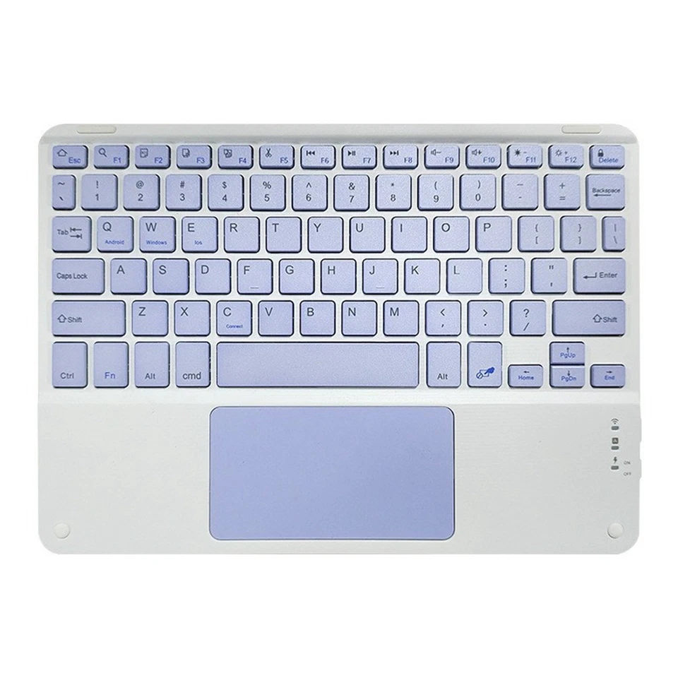 Tastiera Bluetooth Touchpad da 10 Pollici Compatibile con , IPadOS, Viola A3Z7 - Immagine 1 di 1