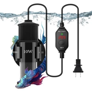 Small Aquarium Heater,Submersible Adjustable Mini Fish Tank Heater 10W,Betta ... - Picture 1 of 8