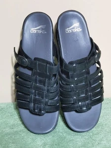 Dansko Marion Leather Slide Sandals Women’s 41 US 10 Strappy Buckle Worn Twice. - Picture 1 of 16