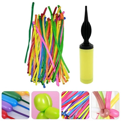 100 Pcs Latex Modeling Balloons Colorful for Animal Shape Wedding - Image 1 of 4