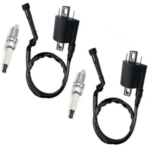 2pcs Ignition Coil Spark Plug Suzuki VL800 VL800T VL800Z Boulevard C50 2005-2019 - Picture 1 of 3
