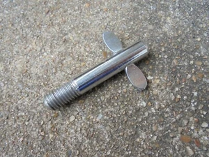 VINTAGE SONOR TEARDROP SLOTTED WING SCREW-M8-1.25 X 15mm-FLOOR TOM LEG MOUNT-VG! - Picture 1 of 2