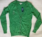 OLD NAVY, XS, APPLE GREEN 100% COTTON CARDIGAN SWEATER, NEW TAGS