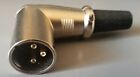 Right Angle Male Replacement XLR Plug, NEW, FREE POSTAGE