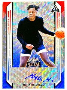 2021-22 Leaf Metal Mark Mitchell Prospect Auto 3/7 RWB Wave Top 10 Duke Recruit