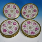 Ovington Limoges - Gold and Large Roses - 10 Luncheon Plates - 9½ inches
