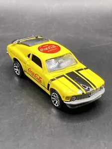 Matchbox 1970 Ford Boss Yellow Mustang Coca Cola Collectible Toy Car - Picture 1 of 8