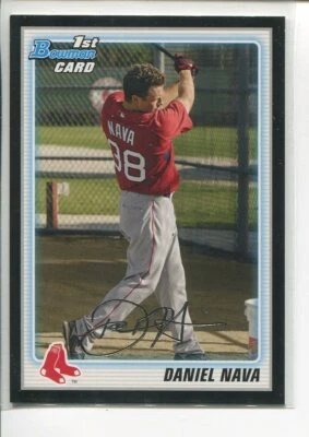 2010 Bowman Prospects Black Daniel Nava BP47 Boston Red Sox - Image 1 of 2