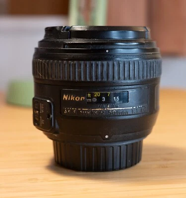 Nikon AF-S 50mm F1.4 G Autofocus Prime Lens Lens Caps - Image 1 of 4