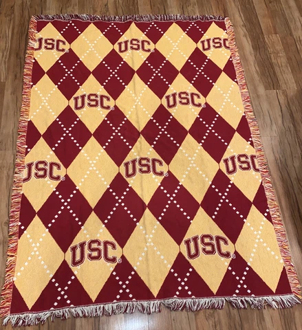 USC Trojans University Throw Blanket Cover