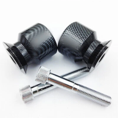 Carbon 10mm Swingarm Spools For Kawasaki Ninja 250R 650R Zx 6R 9R 10R 12R 14R Zz - Изображение 1 из 4