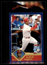 2002 TOPPS OPENING DAY ALBERT PUJOLS ST. LOUIS CARDINALS #160