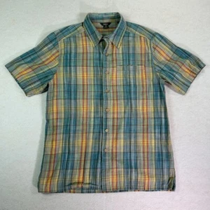 Royal Robbins Men's Shirt Medium Short Sleeve Button Up Plaid Casual Relaxed Fit - Picture 1 of 9