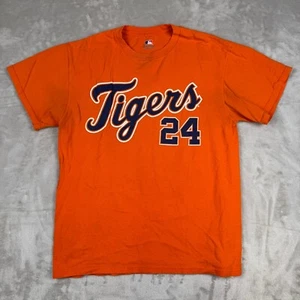 T-shirt Detroit Tigers uomo M arancione manica corta girocollo Cabrera #24 MLB - Foto 1 di 7