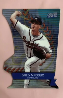 2000 Stadium Club 3 X 3 Luminous #1C Greg Maddux - Image 1 of 4