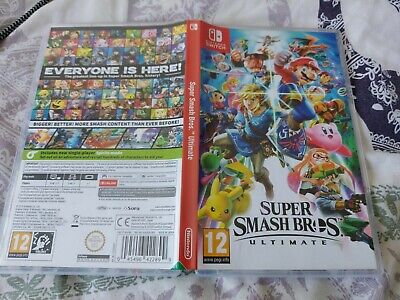 Super Smash Bros Ultimate - Official Nintendo Switch Empty Case Only (No Game) • 6.50£