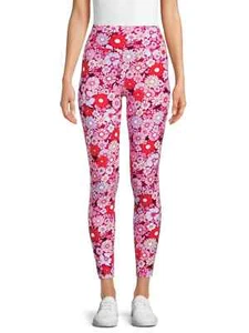 No Boundaries Ankle Length Leggings Retro Floral Juniors Plus Size XXXL (21) - Picture 1 of 5