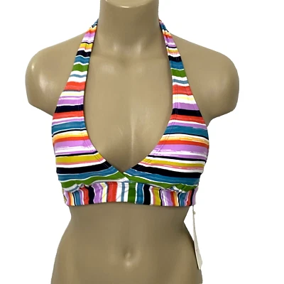 Top de Bikini de Natación Halter de Anne Cole para Mujer Talla Grande Multicolor Removabe Padding Foto 1 de 4