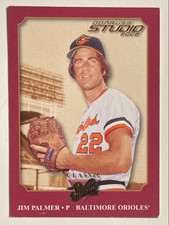 2002 Donruss Studio Classic Red Jim Palmer /1000 Baltimore Orioles Hall of Fame