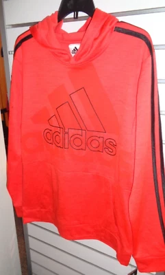 Adidas Boy's XL 18-20 Orange / Red and Black 100% Polyester Hoodie NEW with TAGS - Image 1 of 4