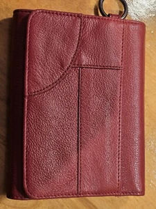 MANDARINA DUCK Trifold Wallet Red/Burgundy - Picture 1 of 14