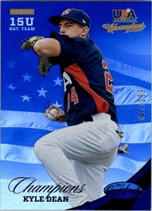 2013 USA Baseball Champions National Team Mirror Blue #175 Kyle Dean /299