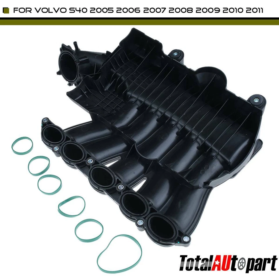Engine Upper Intake Manifold w/ Gasket for Volvo S40 V50 2005-2010 2.4L 30646518 - Image 1 of 4